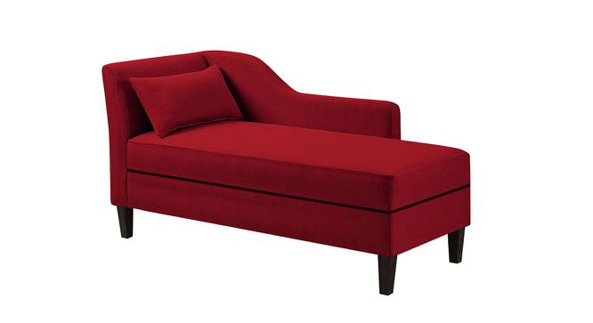 Dyana Chaise Lounger In Light Yellow (Maroon) by Urban Ladder - Design 1 Side View - 724975