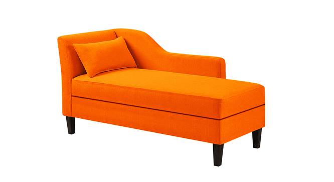 Dyana Chaise Lounger In Light Yellow (Orange) by Urban Ladder - Design 1 Side View - 724976
