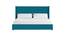 Caliya Primo Upholstery King Bed Without Storage In Aqua Green (Queen Bed Size, Green Finish) by Urban Ladder - Front View Design 1 - 725050