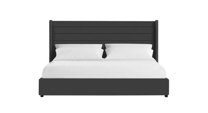 Caliya Primo Upholstery King Bed Without Storage In Grey (Queen Bed Size, Grey Finish) by Urban Ladder - Front View Design 1 - 725051