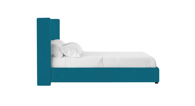 Caliya Primo Upholstery King Bed Without Storage In Aqua Green (Queen Bed Size, Green Finish) by Urban Ladder - Design 1 Side View - 725059