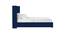 Caliya Primo Upholstery King Bed Without Storage In Blue (King Bed Size, Blue Finish) by Urban Ladder - Design 1 Side View - 725062