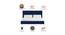 Caliya Primo Upholstery King Bed Without Storage In Blue (King Bed Size, Blue Finish) by Urban Ladder - Ground View Design 1 - 725071