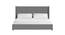 Caliya Primo Upholstery King Bed Without Storage In Light Grey (King Bed Size, Grey Finish) by Urban Ladder - Front View Design 1 - 725112