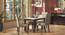 Matteo 4 Seater Dining Table Finish - Dark Walnut (Dark Walnut Finish) by Urban Ladder - Front View - 725189