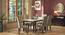 Matteo 6 Seater Dining Table - Dark Walnut (Dark Walnut Finish) by Urban Ladder - Front View - 725313