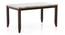 Matteo 6 Seater Dining Table - Dark Walnut (Dark Walnut Finish) by Urban Ladder - Zoomed Image - 725315