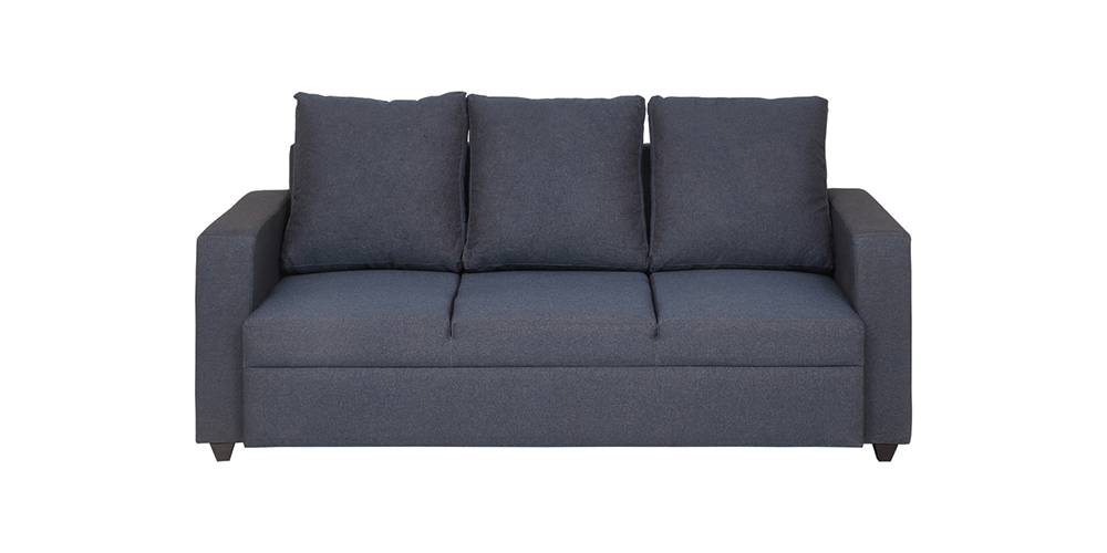 Cedric Fabric Sofa (Blue) by Urban Ladder - - 
