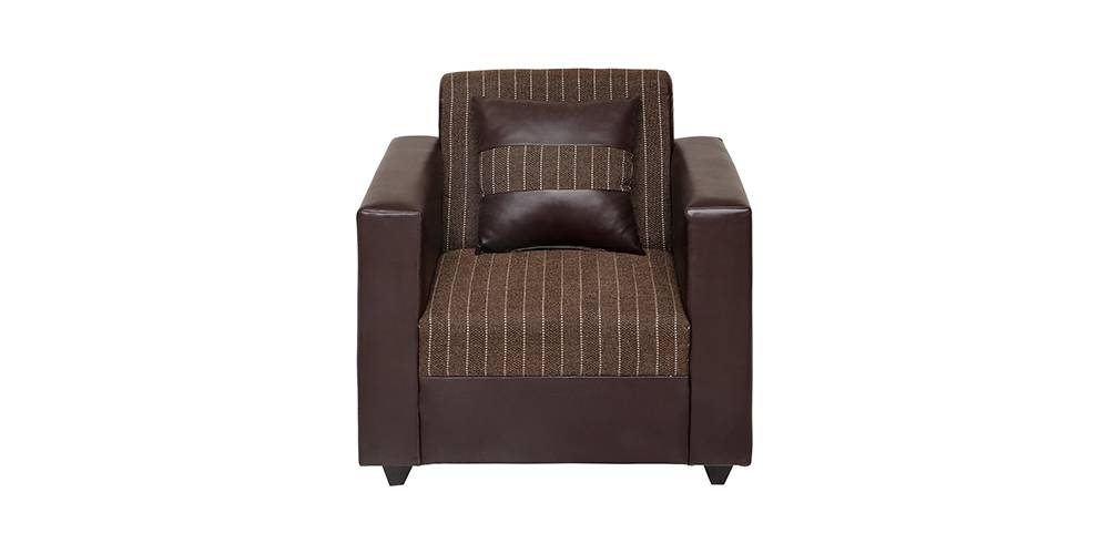 Paxton Leatherette Sofa (Brown) by Urban Ladder - - 