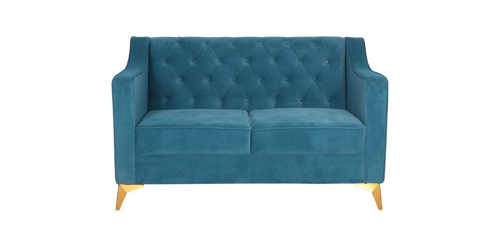 Tesoro New Fabric Sofa (Turquoise ) by Urban Ladder - - 