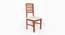 Rubik 4 Seater Solid Wood Dining Set (Walnut Finish) by Urban Ladder - Design 1 Side View - 725467