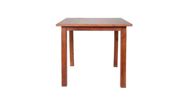 Abbey 4 Seater Solid Wood Dining Set (Walnut Finish) by Urban Ladder - Design 1 Side View - 725474