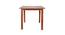 Abbey 4 Seater Solid Wood Dining Set (Walnut Finish) by Urban Ladder - Design 1 Side View - 725474