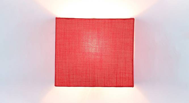 Red Cotton Wall Light NTU-258 (Red) by Urban Ladder - Design 1 Side View - 725540