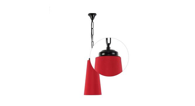 Red Cotton Hanging Light NTU-223 (Red) by Urban Ladder - Front View Design 1 - 725602
