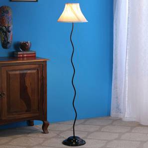 Floor Lamps In Pune Design Hanna Off White Cotton Shade Floor Lamp With Metal Base (Off White)