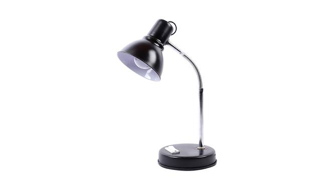 Black & Steel Metal Shade Study Lamp with Metal base NTU-282 (Black) by Urban Ladder - Front View Design 1 - 726219