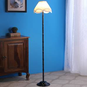 Floor Lamps In Pune Design Arrow Off White Cotton Shade Floor Lamp With Metal Base (Off White)