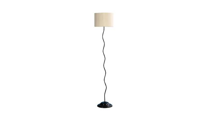 Off White Cotton Shade Floor Lamp With Metal Base NTU-05 (Off White) by Urban Ladder - Front View Design 1 - 726390