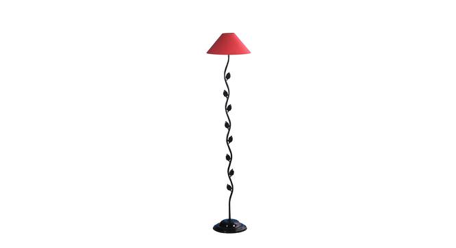 Red Cotton Shade Floor Lamp With Metal Base NTU-98 (Red) by Urban Ladder - Front View Design 1 - 726412