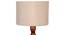 Off White Cotton Shade Floor Lamp With Wood Base NTU-269 (Off White) by Urban Ladder - Design 1 Side View - 726457
