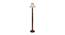 Off White & Brown Cotton Shade Floor Lamp With Wood Base NTU-265 (Off White) by Urban Ladder - Front View Design 1 - 726554
