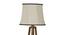Mango Wood Floor Lamp With Black Pipping Cotton Lamp SHS-176 (Brown) by Urban Ladder - Ground View Design 1 - 726945