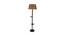 Mango Wood Floor Lamp With Brown Cotton Lamp SHS-148 (Brown) by Urban Ladder - Front View Design 1 - 727008