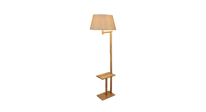 Mango Wood Floor Lamp With Beige Jute Lamp SHS-95 (Brown) by Urban Ladder - Design 1 Side View - 727011