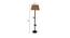 Mango Wood Floor Lamp With Brown Cotton Lamp SHS-148 (Brown) by Urban Ladder - Design 1 Dimension - 727076