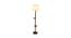 Mango Wood Floor Lamp With Off White Pleated Polysatin Shade SHS-49 (Brown) by Urban Ladder - Design 1 Side View - 727145