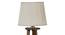 Mango Wood Floor Lamp With Off White Pleated Satin Shade SHS-05 (Brown) by Urban Ladder - Ground View Design 1 - 727149