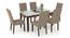 Matteo Bennett 6 Seater Dining Table Set In Dark Walnut Finish (Dark Walnut Finish) by Urban Ladder - Design 1 Side View - 727642