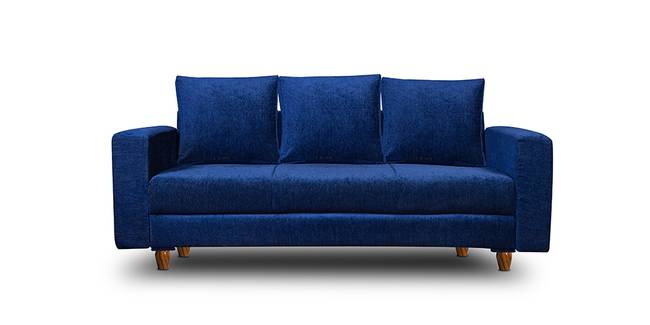 Rio Milan Fabric Sofa (Blue) (Blue, 3-seater Custom Set - Sofas, None Standard Set - Sofas, Fabric Sofa Material, Regular Sofa Size, Regular Sofa Type)