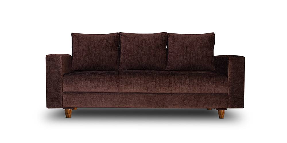Rio Milan Fabric Sofa (Brown) by Urban Ladder - - 