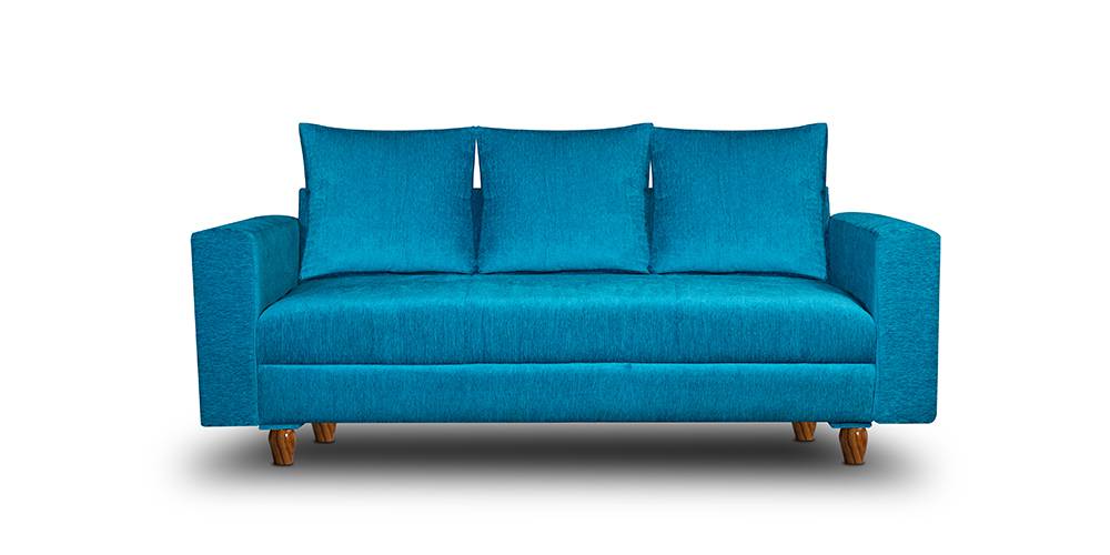 Rio Milan Fabric Sofa (Sky Blue) by Urban Ladder - - 