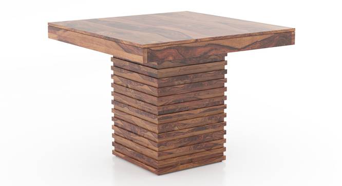 Julian Dining Table 4 Seater -Finish- Teak (Teak Finish) by Urban Ladder - Design 1 Side View - 727753