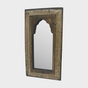 artisans rose Vintage Cream & Brown Solid Wood Rectangular Wall Mirror-picture-21