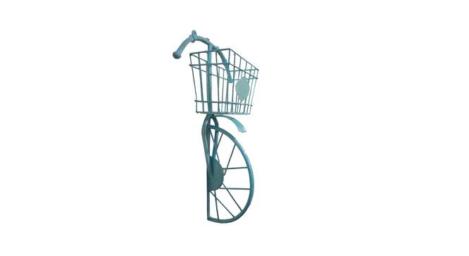 TRAVIS BLUE BICYCLE WALL MAGAZINE RACK (Blue) by Urban Ladder - Front View Design 1 - 728566