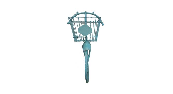 TRAVIS BLUE BICYCLE WALL MAGAZINE RACK (Blue) by Urban Ladder - Design 1 Side View - 728597