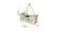 Golden Box Shaped Basket with two Glass Jars BASK2105 (Golden & Blue) by Urban Ladder - Design 1 Dimension - 728628