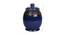 Circular Ceramic Handcrafted Storage Jar (Blue) by Urban Ladder - Design 1 Dimension - 728631