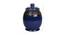 Circular Ceramic Handcrafted Storage Jar (Blue) by Urban Ladder - Design 1 Dimension - 728631