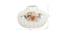 Delicately Handcrafted Floral Design Ceramic Vase Set Of 3 (White) by Urban Ladder - Design 1 Dimension - 728649