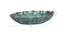 Zig Zag Edged Leaf Ceramic Platter in Sage Green (Green) by Urban Ladder - Design 1 Dimension - 728695