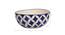 Blue Diamond Ceramic Bowl set of 2 (White & Blue) by Urban Ladder - Design 1 Dimension - 728717