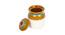 Ceramic Barni Set with Tray (Yellow) by Urban Ladder - Rear View Design 1 - 728727