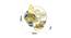 Golden Leaf Wall Hanging Pattern Wall Clock (Gold) by Urban Ladder - Design 1 Dimension - 728732