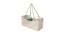 Golden Box Shaped Basket with two Glass Jars BASK2105 (Golden & Blue) by Urban Ladder - Ground View Design 1 - 728733