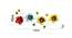 Colourful Floral Wall Art (Multicoloured) by Urban Ladder - Design 1 Dimension - 728772
